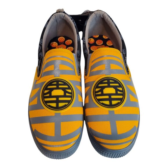 NWT Dragonball Z Men's Slip On Sneakers Shoes by GroundUp Orange Gray Black - Picture 4 of 9